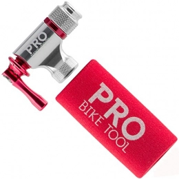 PRO BIKE TOOL  CO2 Inflator By PRO BIKE TOOL - Quick & Easy - Presta & Schrader Valve Compatible - Bicycle Tyre Pump For Road & Mountain Bikes - Insulated Sleeve - No CO2 Cartridges