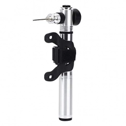 chengong Accessories Convenient to Use High Pressure Aluminium Alloy Silver Bike Air Pump, Bicycle Pump, for Football Basketball