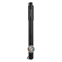 Cycleafer Bike Pump Cycleafer® Mini pump with pressure gauge, High Pressure Bicycle Pump for Mountain, Road, Touring, Hybrid & Fat Tyres. (Silver)