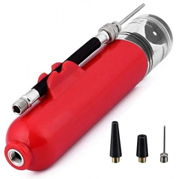 DHTOMC Accessories DHTOMC Bike Pump 3PSC Portable Bike Pump Bicycle Inflator Riding Tools Outdoor Multifunctional Football Basketball Pump For Road Mountain Bikes Motorcycle (Size:Onesize; Color:Red)
