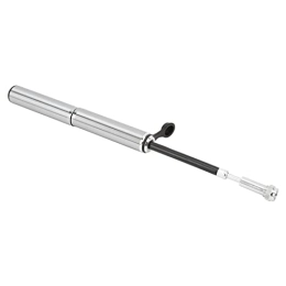 Dilwe  Dilwe Bicycle Hand Pump, 160PSI High Pressure Telescopic Mini Portable Bike Pump Suitable for Outdoor Bicycle(Titanium)
