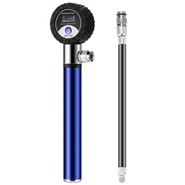 DLSM Accessories DLSM Bicycle portable aluminum alloy pump, manual pump, bicycle LCD digital display tire pressure dial, inflator, suitable for road and mountain bikes-C3