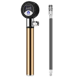 DLSM Accessories DLSM Portable aluminum alloy pump manual bicycle pump LCD digital display tire pressure dial pump suitable for road and mountain bikes-C4