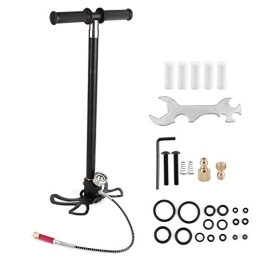 DSED Bike Pump DSED 4‑Level Hand Air Pump, 30mpa 4500PSI High Pressure Portable Tire Inflator for Car Motorcycle Bike air hole and the air pipe are tightly integrated to ensure smooth inflation
