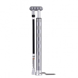 DSENIW Accessories DSENIW QIDOFAN Bicycle Floor Pump High Pressure Mini Bicycle Hand Pump Vertical Basketball Football Inflatable Tube With Barometer Easy Pumping (Color : Silver, Size : 282mm) Bike Accessories