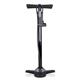 Dunlop Sport Accessories Dunlop Sport Dunlop - Bicycle Pump with pressure gauge - Double valve for Bikes and Cars, Black, standard size, 17049