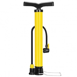 DXIUMZHP Bike Pump DXIUMZHP Floor Pumps Bike Tire Pump Mini Basketball Pump, Air Pump, Portable And Stable Floor Pump, For Valve Presta And Schrader, Alloy Steel Precision Tube Body (Color : Yellow, Size : 32 * 12cm)
