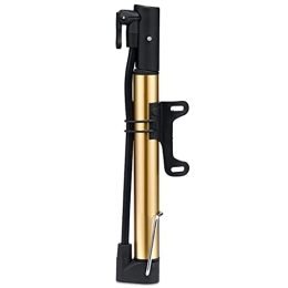 DXIUMZHP Bike Pump DXIUMZHP Floor Pumps Mini Bicycle Portable Pump, Household High Pressure Floor Pumps, Cycling Accessories And Equipment, Suitable For Presta, Schrader Valve (Color : Gold, Size : 28 * 2cm)