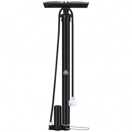 DXIUMZHP Bike Pump DXIUMZHP Floor Pumps Portable Bike Floor Pump Bicycle Air Pump, Household High Pressure Floor Pumps, Inflatable Ball Toys, Universal Adapter, Stable And Portable (Color : Black, Size : 60 * 23cm)