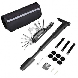 DYWOZDP Accessories DYWOZDP Mini Bike Pump, Ball Pump with Needle, Glueless Patch Kit in Storage Bag, Mini Pump Fits Mountain, Road Bicycle And Sports Balls, Black