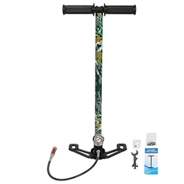 Ejoyous Bike Pump Ejoyous Bike Floor Pump, High Pressure Hand Bicycle Pump Foldable Pedal Camouflage Hand Tool with Small Oil‑Water Filter, Stainless Steel Gear Pump Bike Air Pump for Bike Basketball Football Airbed