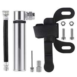 ELECTRONIC-MEI Accessories ELECTRONIC-MEI Mini Bicycle Pump Aluminum Alloy Cycling Hand Air Pump Ball Tire Inflator MTB Mountain Road Bike Pump, Silver