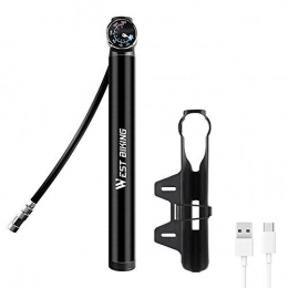 Elikliv Accessories Elikliv Mini Bike Pump - Small Portable 160Psi Pressure Presta and Schrader Bicycle Pump with Bracket Holder - Cycle Tyre Pump for Mountain Bike Tyres, Bike Air Pump
