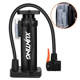 ELOKI Bike Pump ELOKI Mini Bike Pump, Bike Pump Lightweight Bicycle Foot Activated Floor Pump Compatible with Presta and Schrader Valve for Road Bike Mountain Bike Balls Balloons