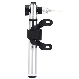 Entatial Convenient to Use Silver Bike Air Pump, 300PSI Mini Two-Way Bike Pump, for Outside Cycling Football Accessories Basketball