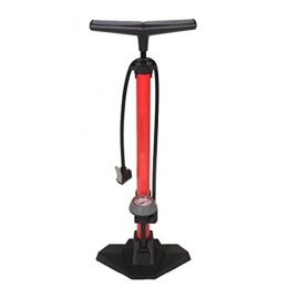 EXCLVEA Bike Pump EXCLVEA Bike Pump Bicycle Floor Air Pump With 170PSI Gauge High Pressure Bike Tire Inflator for Bike Basketball (Color : Red, Size : ONE SIZE)