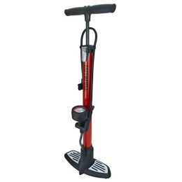 Faithfull Bike Pump Faithfull FAIAUHPUMP High Pressure Floor Bike Pump with non slip foot plate includes additional adpators and clips for storage. Max 160psi