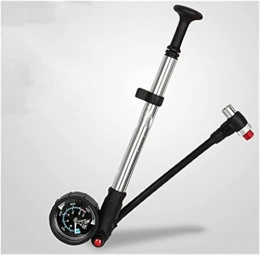 FCPLLTR Accessories FCPLLTR Bicycle Pump 400PSI High-pressure Bike Air Shock Pump with Lever & Gauge for Fork & Rear Suspension Tire Air Inflator Valve (Color : Black) (Color : Silver)