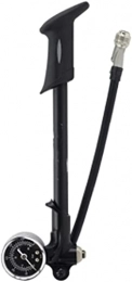 FCPLLTR Bike Pump FCPLLTR GS-02D Foldable 300psi High-Pressure Bike Air Shock Pump With Lever Amp; Gauge Fit For Fork Amp; Rear Suspension Mountain Bicycle (Color : Black) (Color : Black)