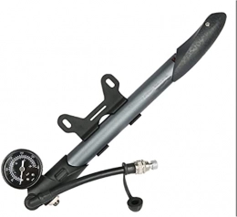 FCPLLTR Accessories FCPLLTR GS-41P 300psi Bicycle Tire Pump Road Bike Cycling T Handle Fixed Gauge Tyre Inflator MTB Fork Air Pump (Color : Black) (Color : Titanium)