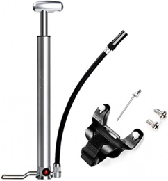 FCPLLTR Accessories FCPLLTR High Pressure Foot Activated Floor Pump 160PSI Bicycle Pump With Valve Bike Tire Pump Inflator (Color : Silver) (Color : Silver)