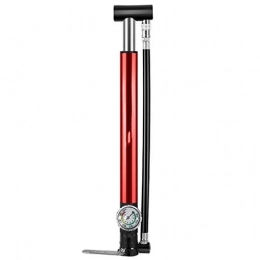 Feixunfan Bike Pump Feixunfan Bike Pump Portable Bicycle Pump Aluminum Alloy Tire Tube Mini Hand Pump for Bike Balloon Football (Color : Red, Size : ONE SIZE)