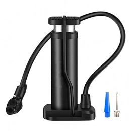 Feixunfan Bike Pump Feixunfan Bike Pump Portable Mini Bike Floor Pump Compact Bicycle Tire Pump for Bike Balloon Football (Color : Black, Size : ONE SIZE)
