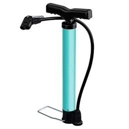 Feixunfan Bike Pump Feixunfan Bike Pump Seamless Metal Barrel Body 120PSI Steel Turquoise Cycling Pump for Bike Balloon Football (Color : Blue, Size : ONE SIZE)