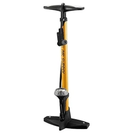 FGGTMO Accessories FGGTMO Bike Pump, Super Fast Tyre Inflation, High Pressure Bicycle Pump with Stabilizing Foot Peg and Pressure Gauge, Perfect for, Float, Bike, Ball, Cycling (Color : Yellow)