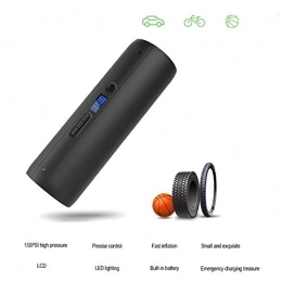 FHGH Accessories FHGH Bike Pump, Portable Bicycle Pump Bicycle Tyre Pump Bicycle Intelligent Multi-Function Electric Pump High-Pressure Mini Portable Household Air Pump Riding Equipment