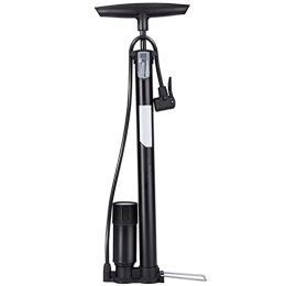 DXIUMZHP Accessories Floor Pumps Household Multifunctional Floor Pump, Bicycle Pump With Pointer Barometer, Suitable For Presta, Schrader Valve, Can Meet Electric Vehicles, Balls ( Color : Black , Size : 50*3.8cm )