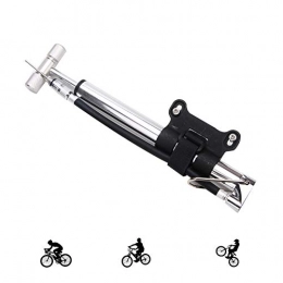 KuaiKeSport Bike Pump Foot Pumps, Floor Pumps with Frame Mount, Mini Bike Pump, Bike Pumps with Sports Needle, Bicycle Pump Portable Easy To Use for Road, Mountain and BMX Bikes Fits Presta &Schrader Valve, Silver