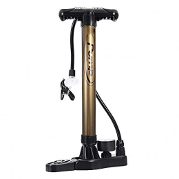 Frame-Mounted Pumps Bike Pump Frame-Mounted Pumps Universal Gold Aluminum Alloy Mini Bicycle Inflator Tire Pumper E-bike Air Pump Hand Pressure Motorcycle Balls With Gauge Needle
