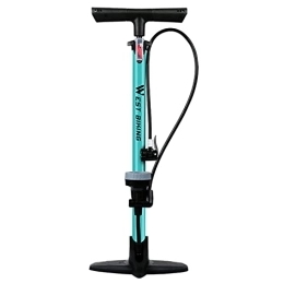 Funien Bike Pump Funien Inflated Pump, Bicycle Floor Pump 160Psi Bike Air Pump With Gauge Presta & Schrader Valves Tire Tube Inflator With Multifunction Ball Needle Bike Tire Pump Cycling Air Inflator