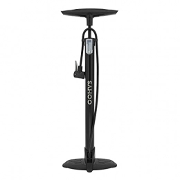 Funien Bike Pump Funien Portable Bicycle Floor Pump, Portable Bicycle Floor Pump 120Psi Bike Air Pump Presta & Schrader Valves Tire Tube Inflator With Multifunction Ball Needle Bike Tire Pump Cycling Air Inflator