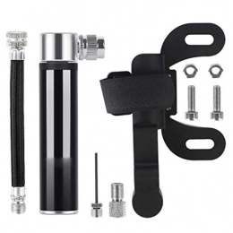 Gaodpz Accessories Gaodpz Mini Bicycle Pump Aluminum Alloy Cycling Hand Air Pump Ball Tire Inflator MTB Mountain Road Bike Pump 120PSI for AV / FV (Color : Black)