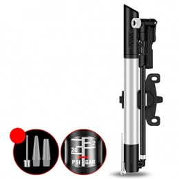 GAOLEI Accessories GAOLEI Portable Mini High Pressure Inflator Aluminum Alloy Double Cylinder Built-in High Pressure 360 Rotatable Air Pipe 117psi Us / french Dual Air Valve (black)