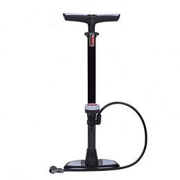 GENFALIN Accessories GENFALIN Bicycle Floor Pump Upright Bicycle Pump With Barometer Is Light And Convenient Easy Pumping (Color : Black, Size : 640mm) Bicycle Parts (Color : Black, Size : 640mm)