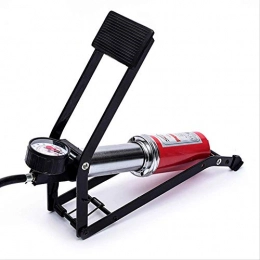 GUONING-L Bike Pump GUONING-L Black leather tube foot-type high-pressure single-tube ball type gas cylinder car bicycle inflatable pump Bike Pump