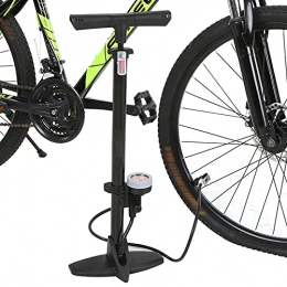 GYAM Accessories GYAM Bike Pump, Bike Tire Pump, Bicycle Hand Floor Pump with Gauge, Fits Presta And Schrader, Pump for Car Bicycle BMX Ball