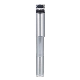 Gyubay Accessories Gyubay Commuter bike pump Portable Mini Manual Bicycle Pump Aluminum Alloy Riding Equipment Easy to use (Color : Silver, Size : 215mm)