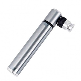 HAOSHUAI Bike Pump HAOSHUAI Bike Pump Mini Bike Pump Aluminum Alloy Manual Portable Inflatable Cycling Equipment Bicycle Tire Pump (Color : Silver, Size : 130mm) (Color : Silver, Size : 130mm)
