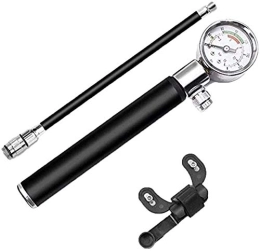 gongxi Accessories High Pressure Pump Manual Mini Air Pump Bicycle Universal Pump Bicycle Outdoor Riding Portable up to 210 PSI with pressure gauge bracket suspension