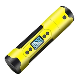 HKYMBM Bike Pump HKYMBM Electric Bicycle Pump, Mini Air Pump Tyre Inflator 150PSI / 3000Mah Rechargeable Lithium Battery with Digital LCD LED Light, for Car Bicycle Ball Tires, Yellow