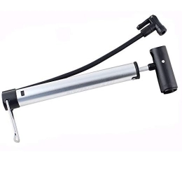 HLVU Bike Pump HLVU Bicycle pump Bike Pump Includes Mount Kit Mini Bicycle Air Tire Pump Suitable to Mountain Other Road Bike Floor Pump Bicycle Accessories (Color : Silver, Size : 31cm)