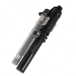 Honglimeiwujindian Bike Pump Honglimeiwujindian Bicycle Tyre Pump Portable Riding Equipment Bicycle Mini Manual Pump Aluminum Alloy with Frame Mounting Parts no Need to Carry Components (Color : Black, Size : 195mm)