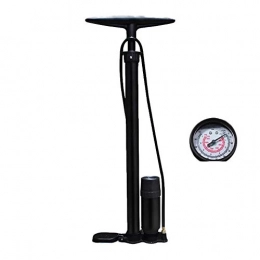 Huangjiahao Accessories Huangjiahao Bicycle Pump Universal High Pressure Mini Multi-Functional Bicycle Foot Activated Floor Pump Fit Presta Schrader Valve With Pressure Gauge And Storage Bag for Road, Mountain and BMX Bikes
