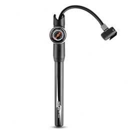 Huanxin Bike Pump Huanxin Mini Bike Pump, Bike Pump with Gauge, Fits Presta And Schrager-High Pressure 120PSI, 360 ° Swivel Hose Designed, Easy To Use