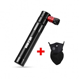 HYXL888 Bike Pump HYXL888 Mini Bike Pumps, 100 PSI Hand Pump with Frame, Mini Bicycle Tyre Pump for Road, Mountain Bikes，Easy to Switch Between Schrader Valve and Presta Valve (Color : Black)