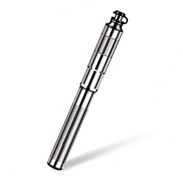 InChengGouFouX Bike Pump inChengGouFouX Excellent Craftsmanship Universal Basketball Football Pump Mini Bike Pump with Mounting Bracket for Easy Carrying Unique Bicycle Pump (Color : Silver, Size : 225mm)